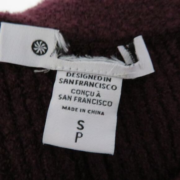 Athleta Womens Sz S Spiced Cabernet Felicity Cozy Pants Soft Cashmere Blend Pant - Picture 5 of 5